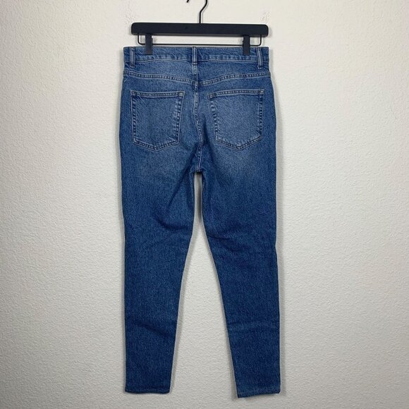 Reformation Cynthia High Rise Straight Leg Jeans Size 28 Blue 5-Button Fly - Picture 10 of 10